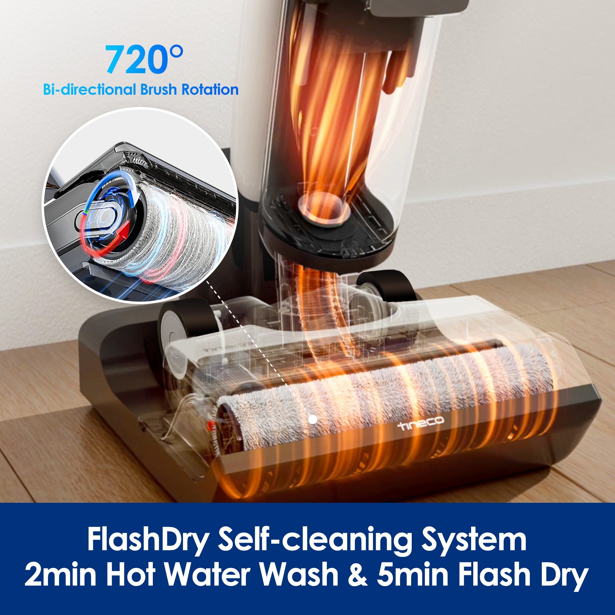 Tineco FLOOR ONE S6 Flash Dry Smart Wet Dry Vacuum Cleaner Tineco FLOOR ONE S6 Flash Dry Smart Wet Dry Vacuum Cleaner